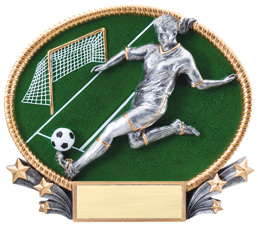 3-D Oval Soccer Female