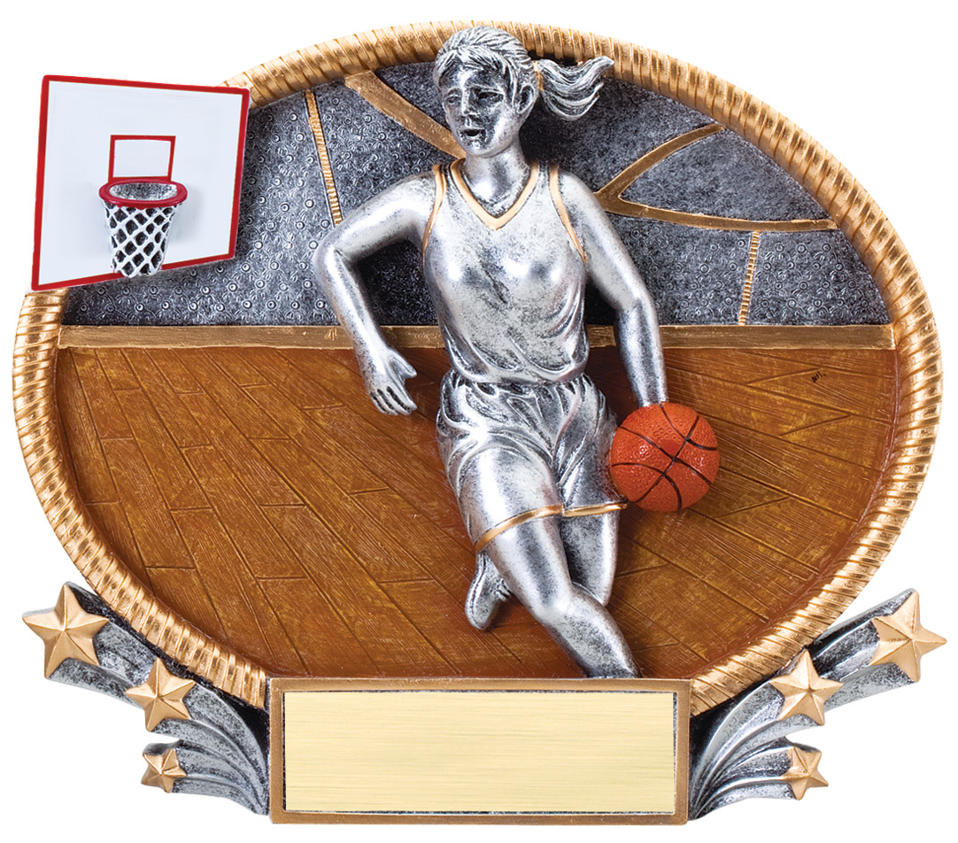 3-D Oval Basketball Female