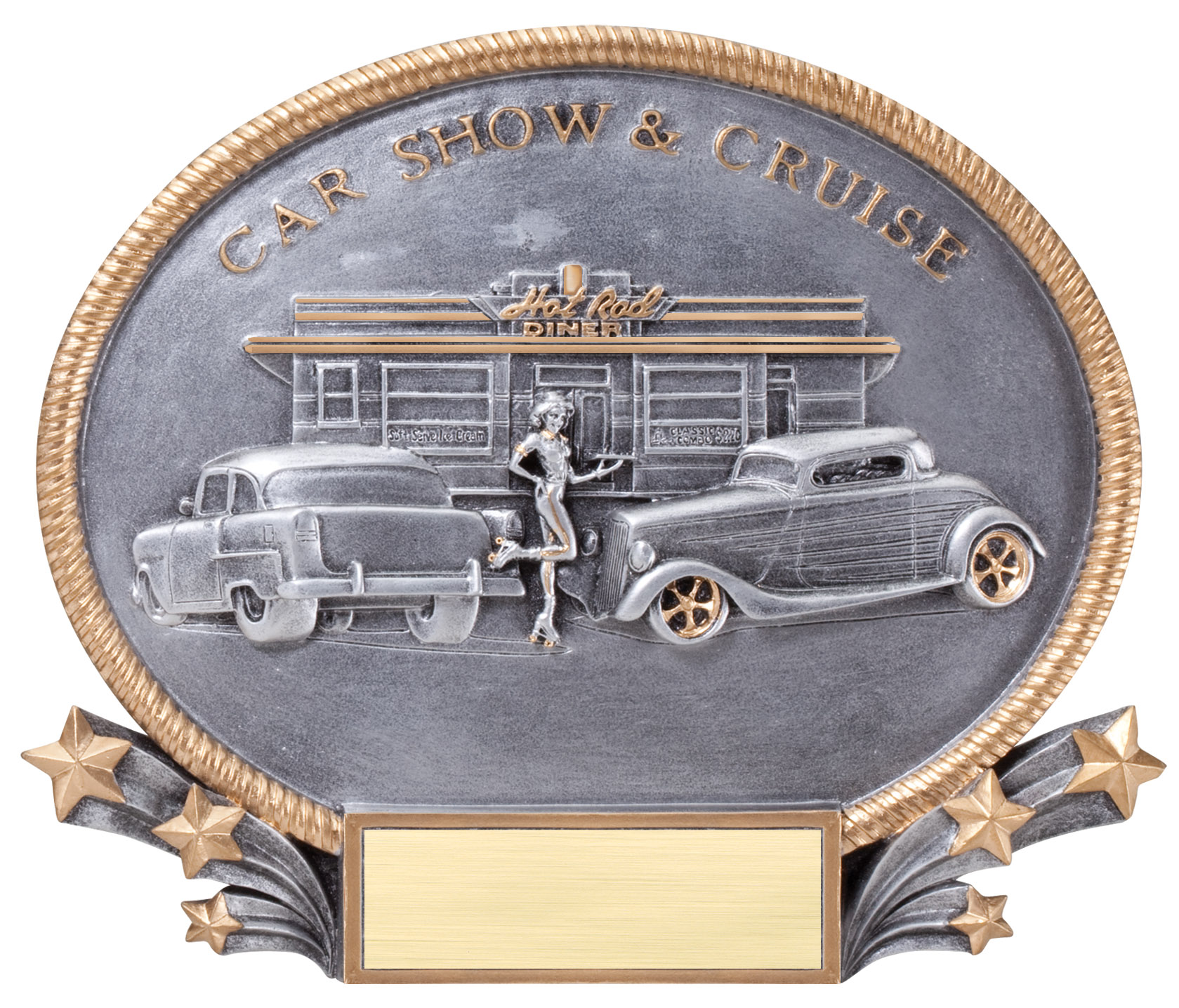 Car Show & Cruise Resin Oval Award