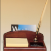 Rosewood Piano Finish Desk Organizer