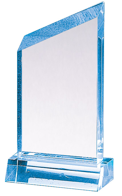Elegant Sapphire Wedge Acrylic Award