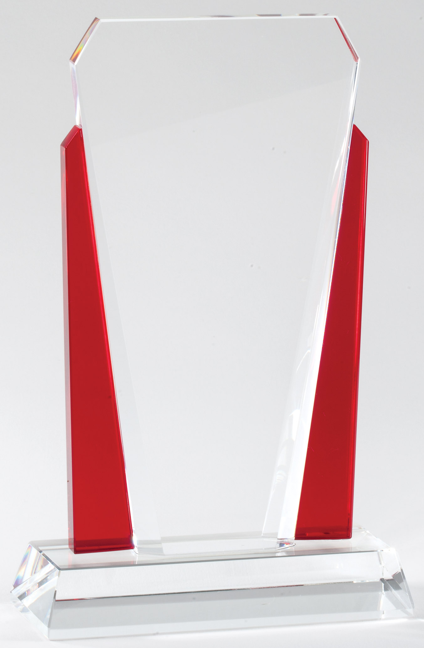Crystal with Red Access Award on Base