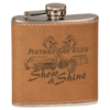 6 oz. Leather Stainless Steel Flask