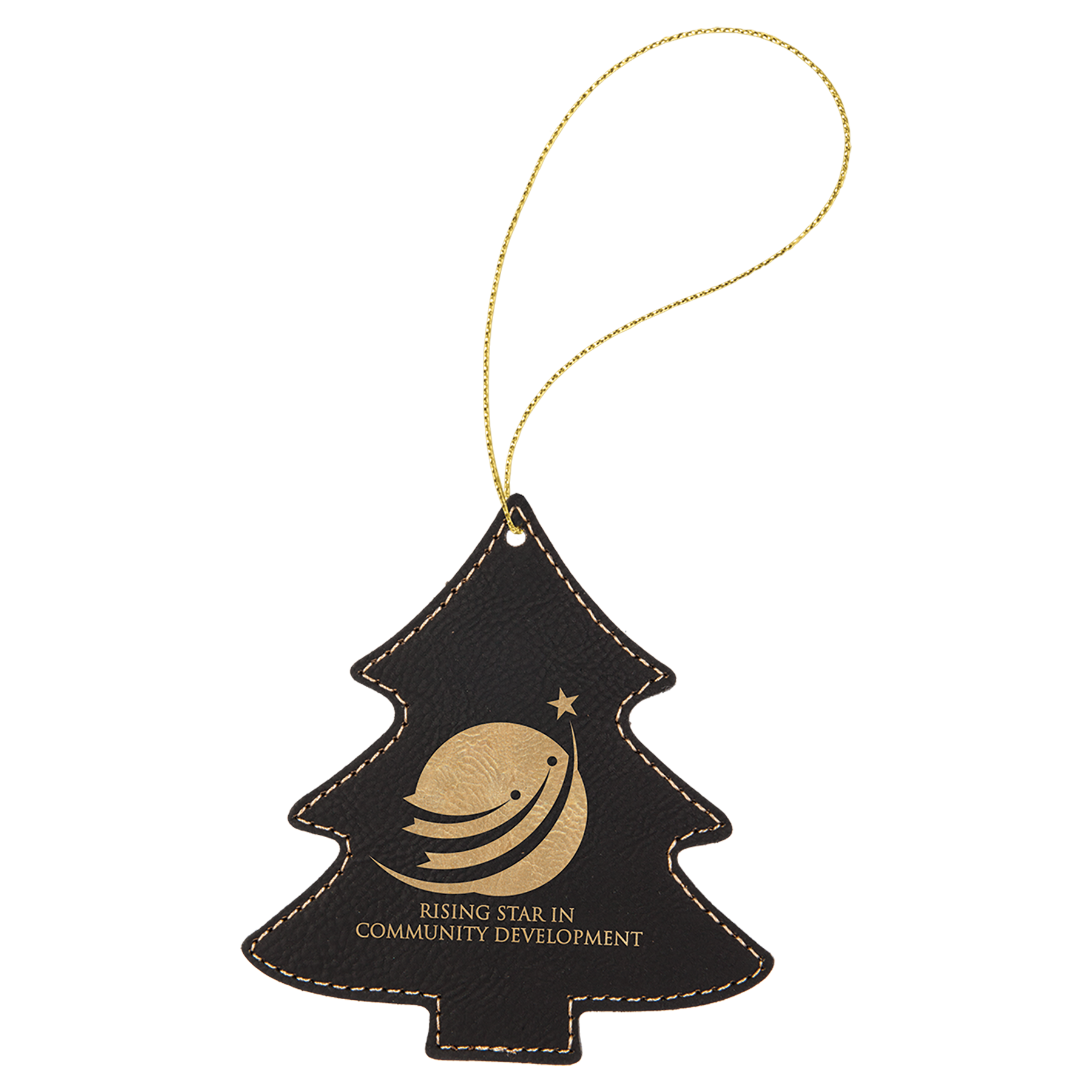 Leatherette Tree Ornament
