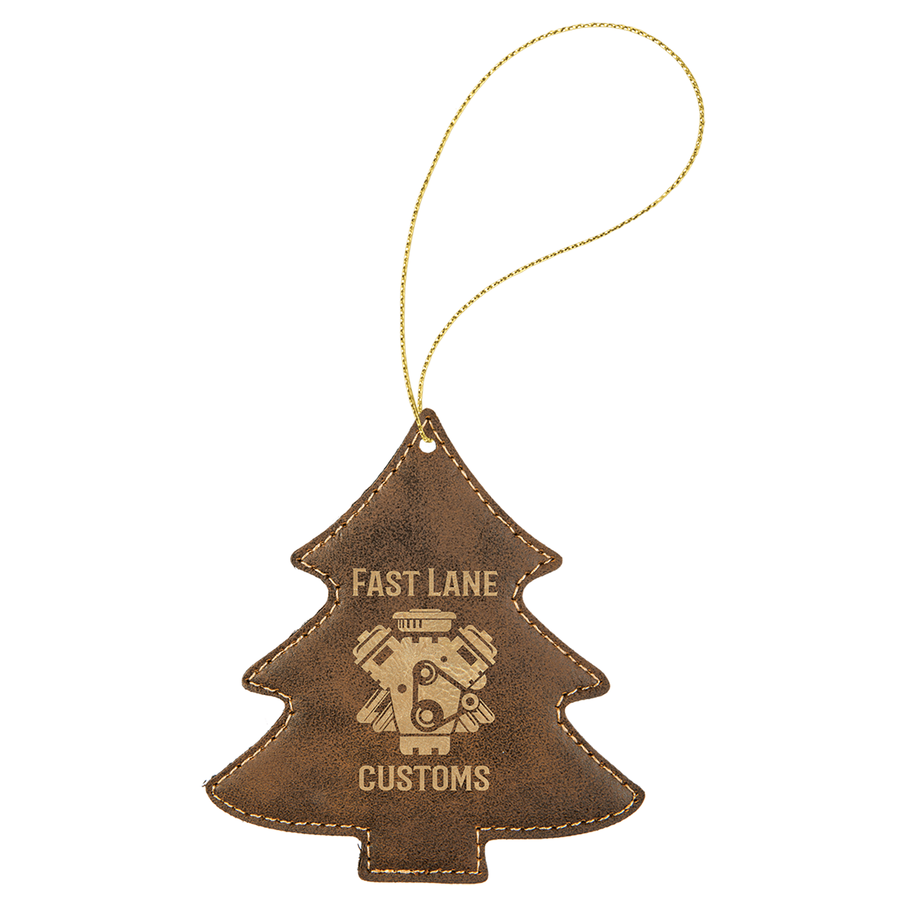 Leatherette Tree Ornament