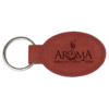 Leatherette Oval Keychain