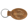 Leatherette Oval Keychain